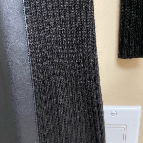 Black Pleather Dress | Calvin Klein - Picture 6 of 6